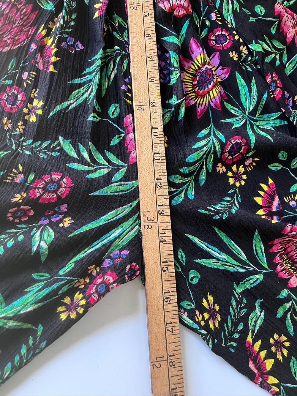 Patrons of Peace Floral Culottes Wide Leg Pants with Pockets Topical Resort M - Picture 11 of 13